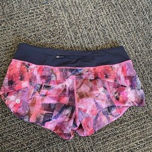Lululemon speed up shorts size 6